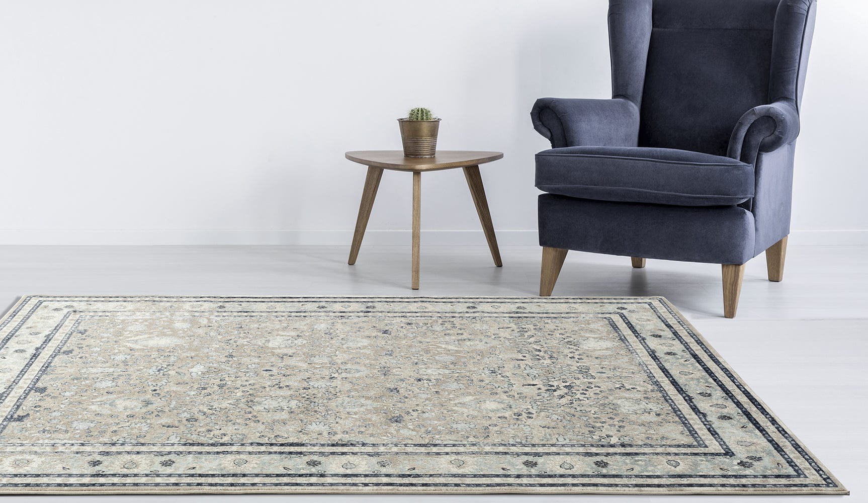Rug Culture Rugs Providence Esquire Rim Traditional Beige Rug