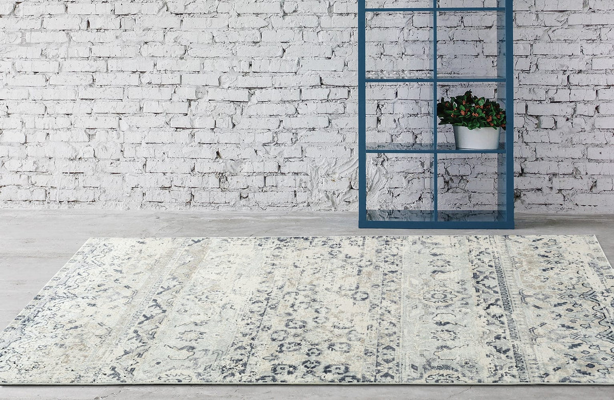 Providence Rugs Providence Esquire Segments Traditional Blue Rug
