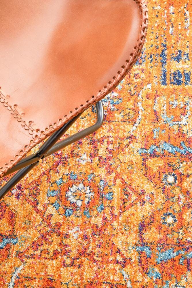 Rug Culture Rugs Radiance 400 Rust Round Rug