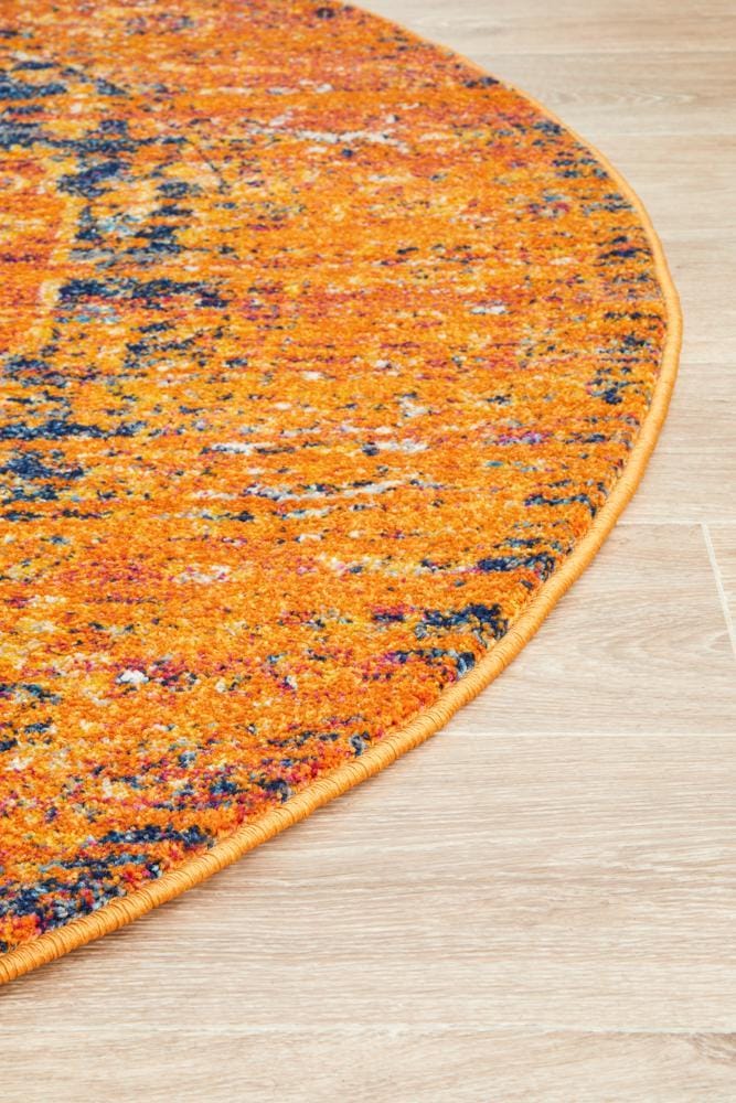 Rug Culture Rugs Radiance 400 Rust Round Rug
