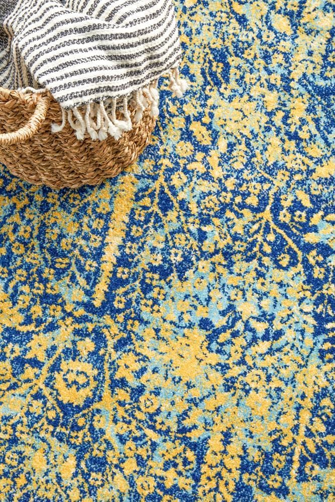 Rug Culture Rugs Radiance 411 Royal Blue Round Rug