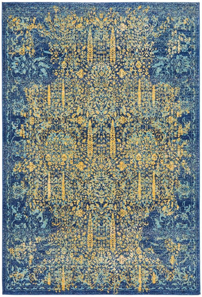 Rug Culture Rugs Radiance 411 Royal Blue Rug