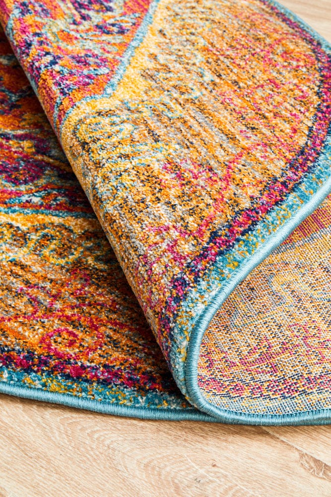 Rug Culture Rugs Radiance 422 Tangerine Round Rug