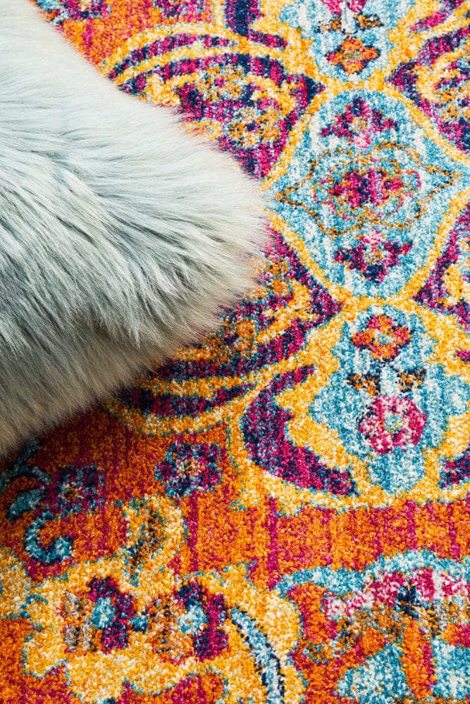 Rug Culture Rugs Radiance 422 Tangerine Round Rug