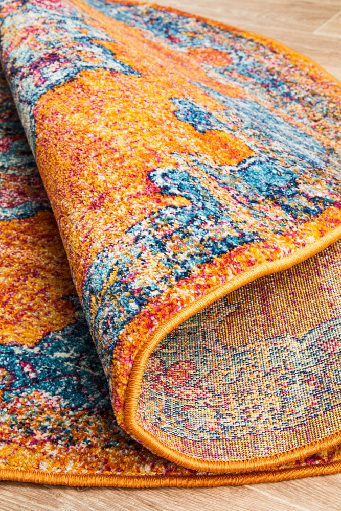 Rug Culture Rugs Radiance 433 Rust Round Rug