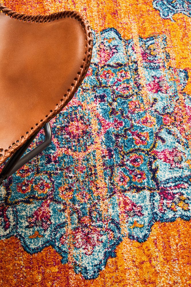 Rug Culture Rugs Radiance 433 Rust Round Rug
