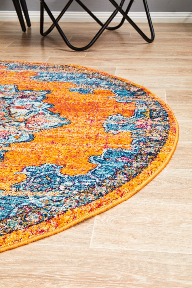 Rug Culture Rugs Radiance 433 Rust Round Rug