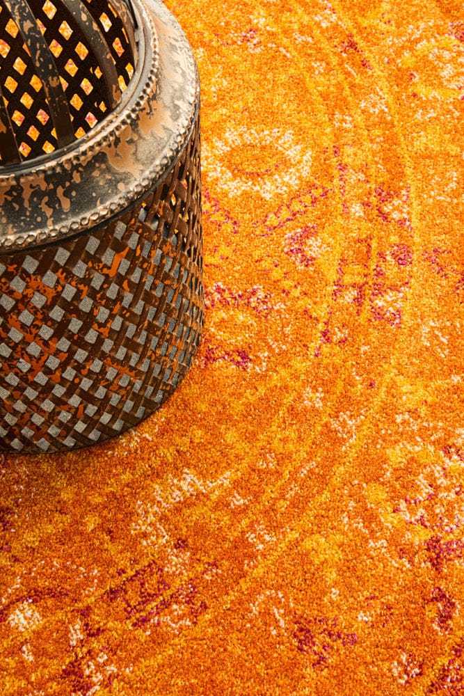 Rug Culture Rugs Radiance 444 Burnt Orange Round Rug