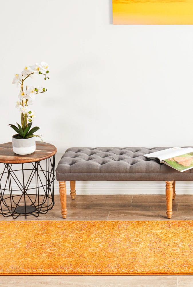 Rug Culture Rugs Radiance 444 Burnt Orange Runner Rug