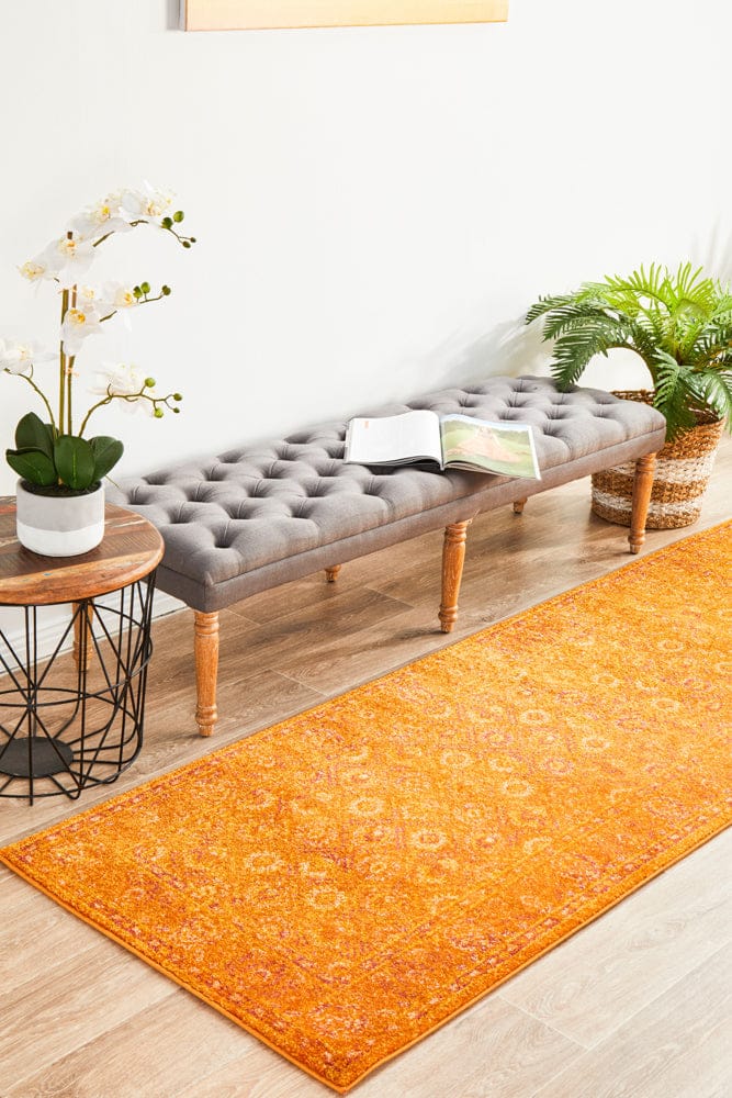 Rug Culture Rugs Radiance 444 Burnt Orange Runner Rug