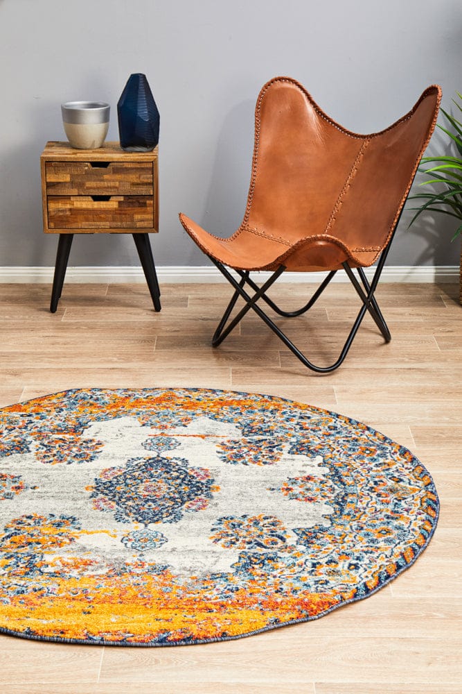 Rug Culture Rugs Radiance 555 Bone Round Rug