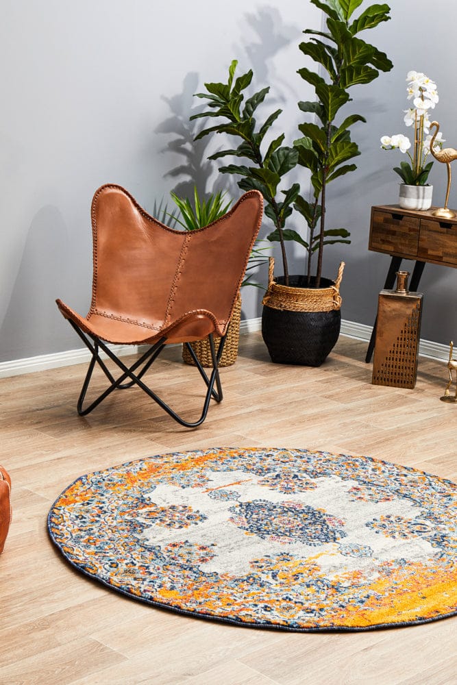 Rug Culture Rugs Radiance 555 Bone Round Rug