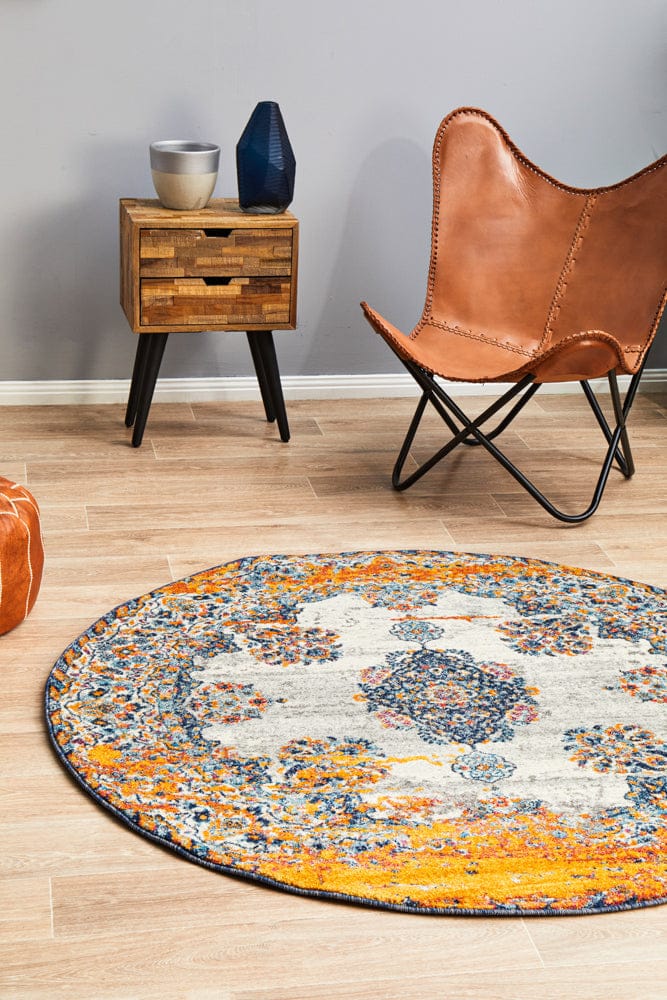 Rug Culture Rugs Radiance 555 Bone Round Rug