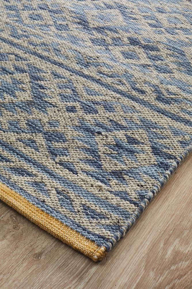 Rug Culture Rugs Relic Harvey Blue Natural Rug