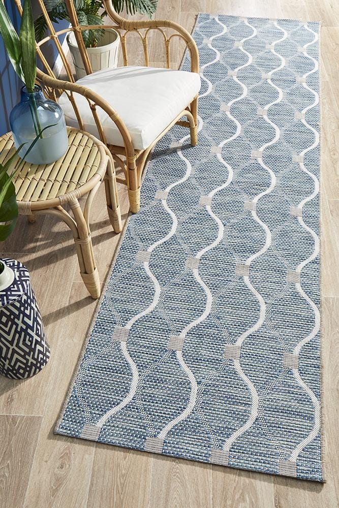Rug Culture Rugs Rug Culture Terrace 5501 Blue Runner Rug