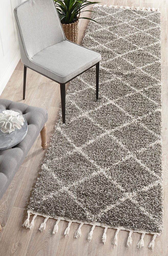 Rug Culture Rugs Saffron 22 Grey Runner Rug
