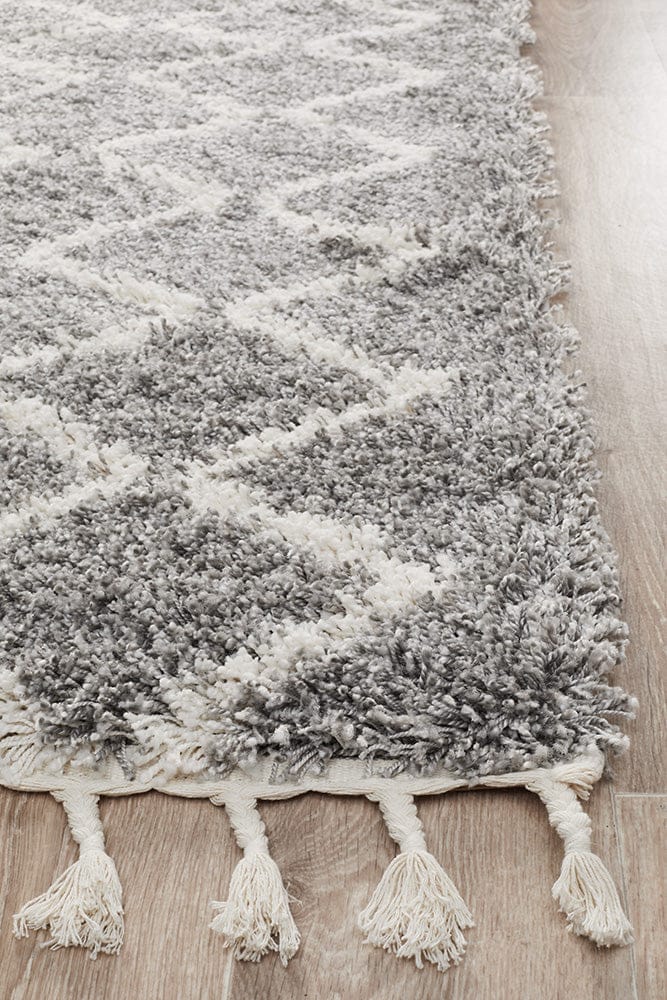 Rug Culture Rugs Saffron 22 Silver Runner Rug
