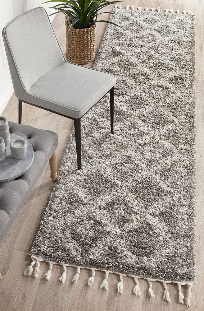 Rug Culture Rugs Saffron 33 Grey Runner Rug