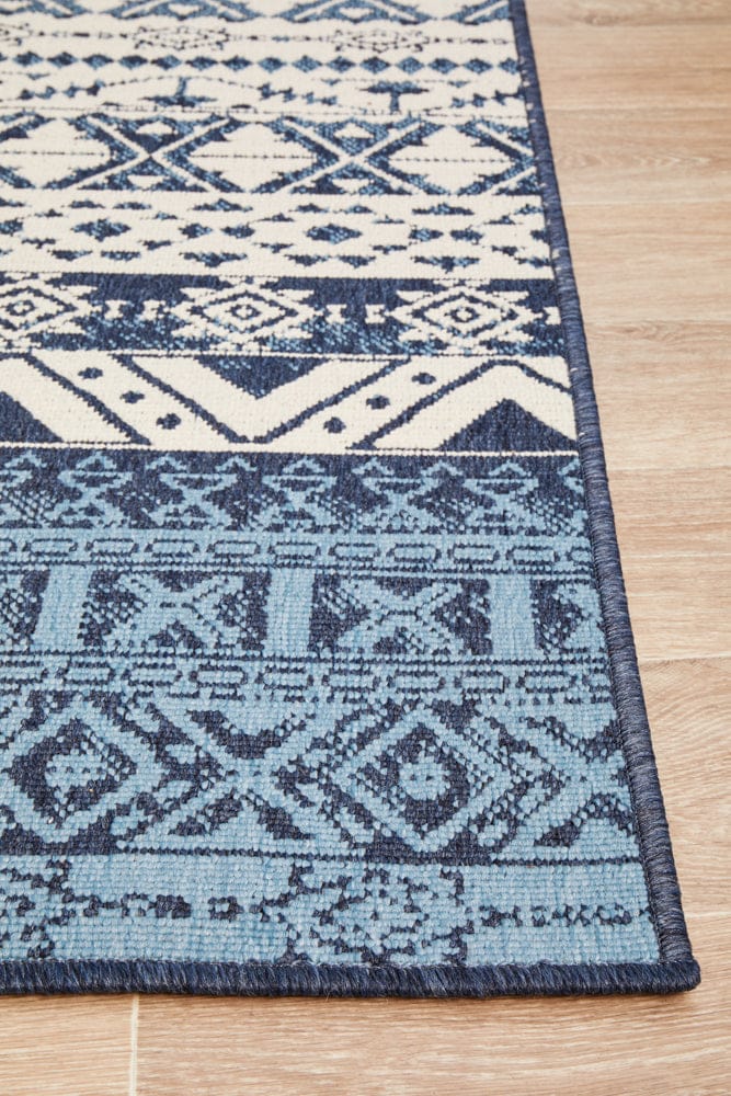 RUG CULTURE Rugs Seaside 3333 White Blue Rug