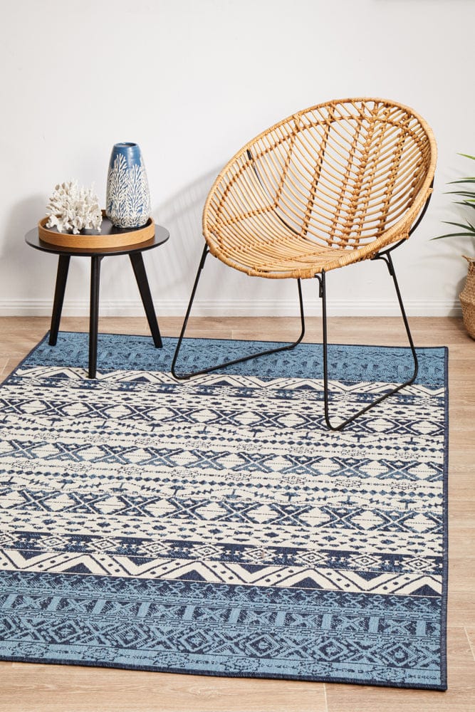 RUG CULTURE Rugs Seaside 3333 White Blue Rug