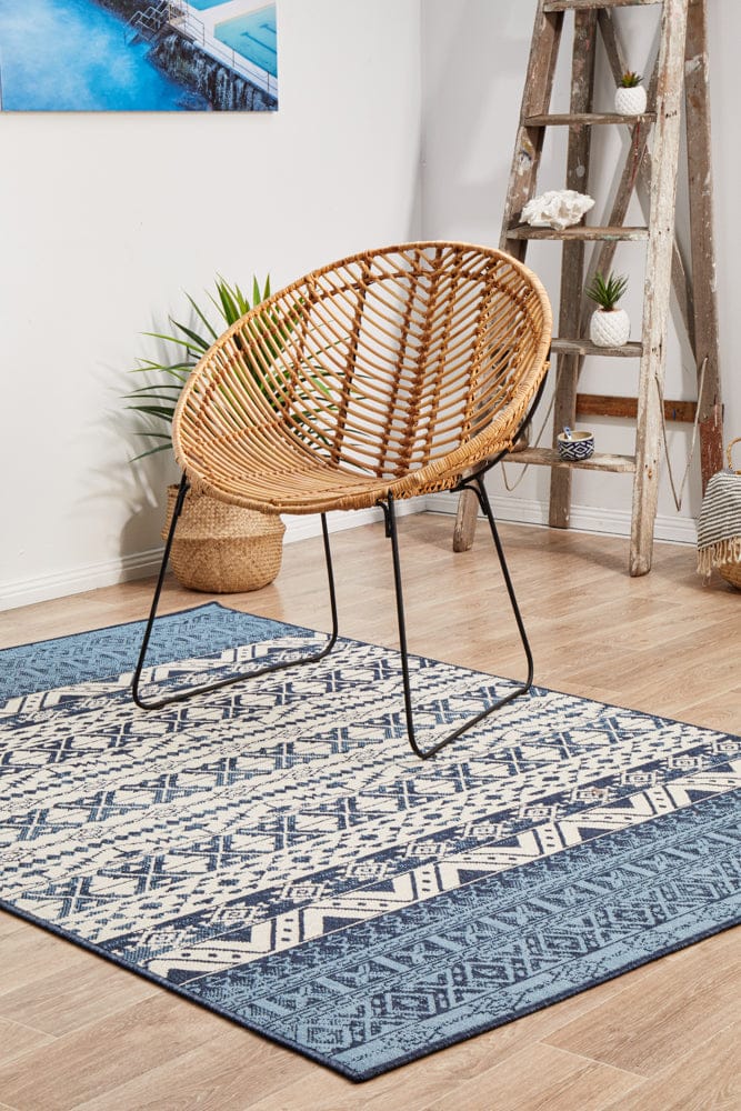 RUG CULTURE Rugs Seaside 3333 White Blue Rug