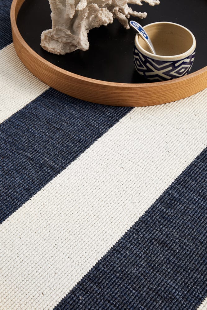 RUG CULTURE Rugs Seaside 4444 Navy White Rug