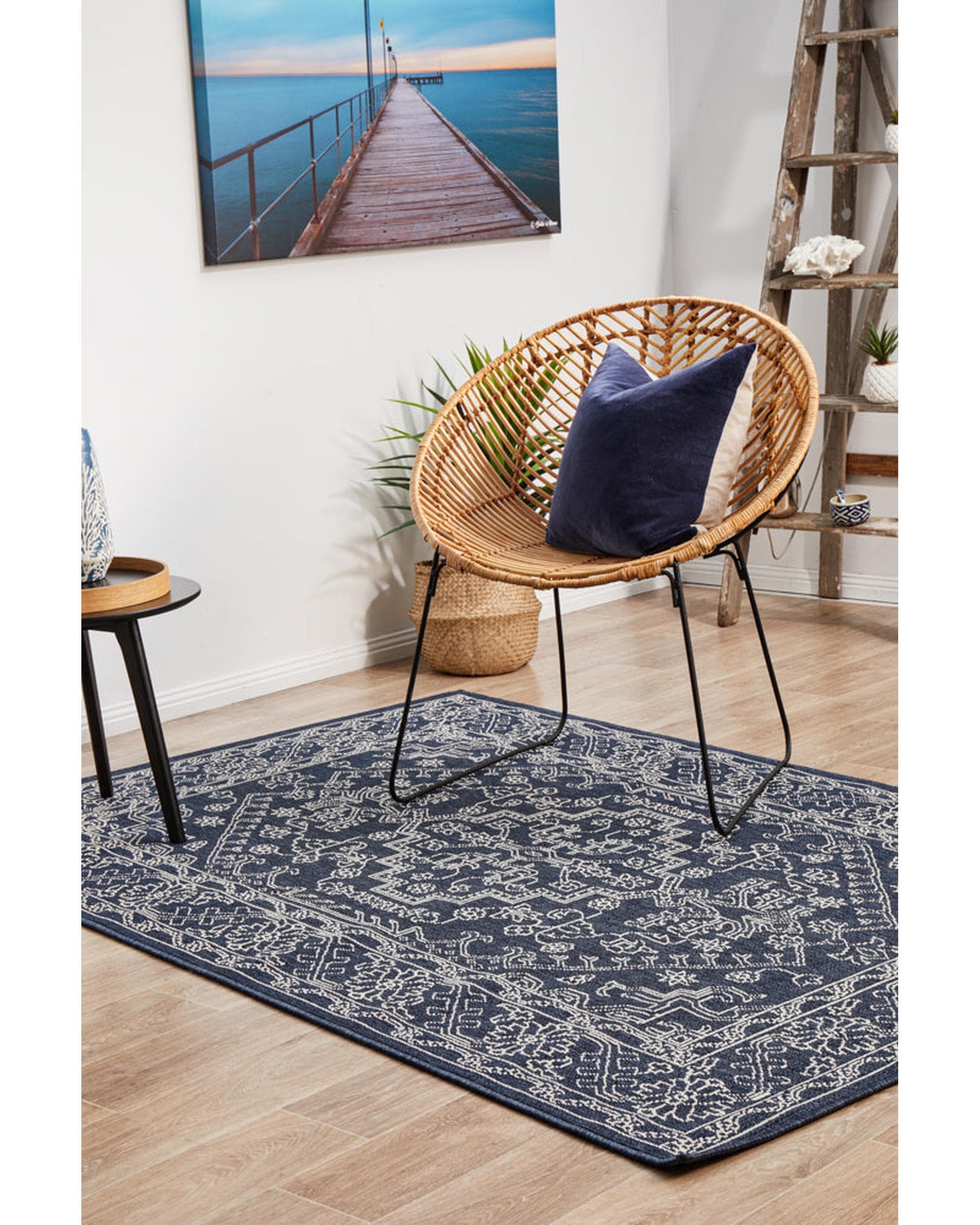 RUG CULTURE Rugs Seaside 5555 Navy Rug
