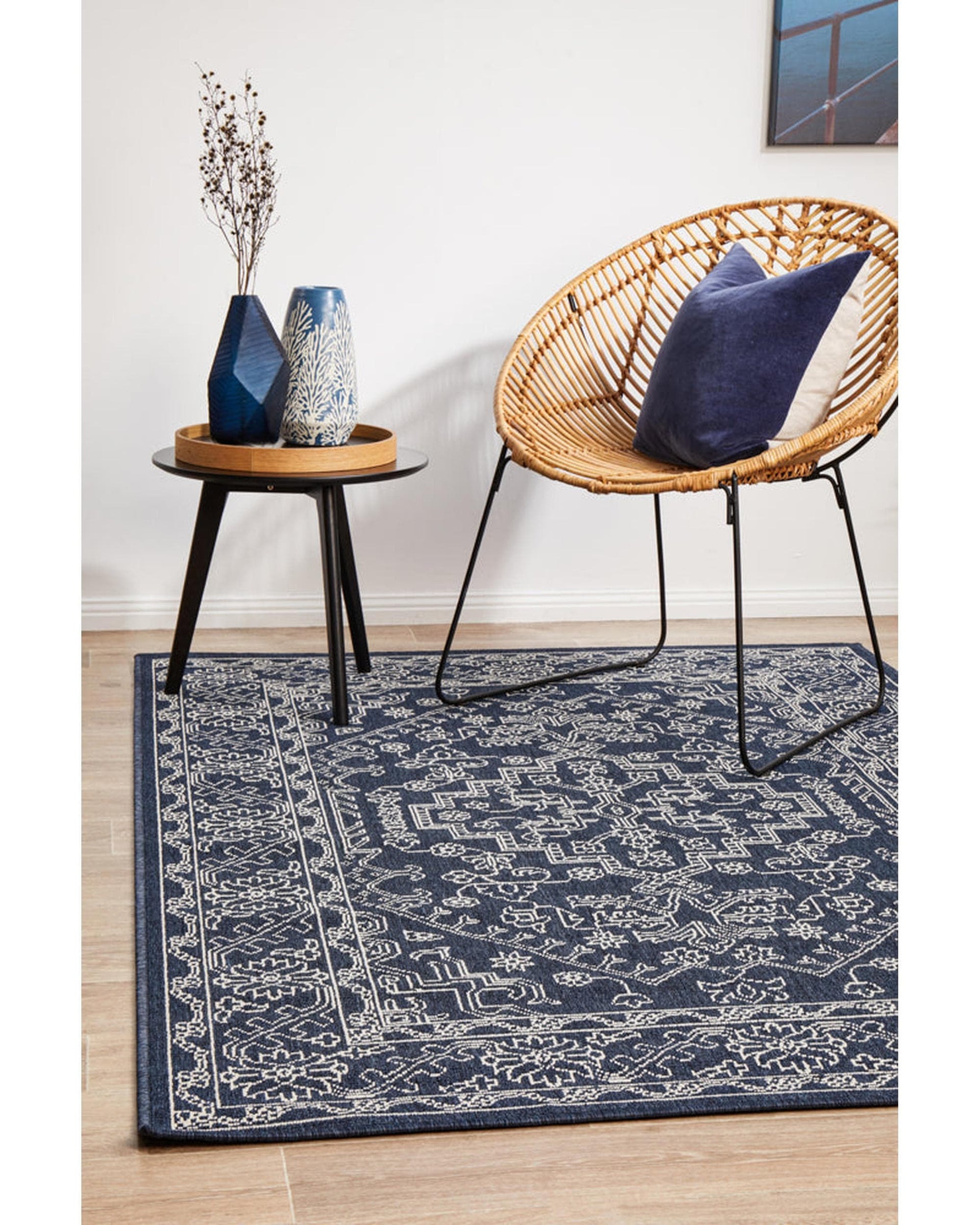 RUG CULTURE Rugs Seaside 5555 Navy Rug