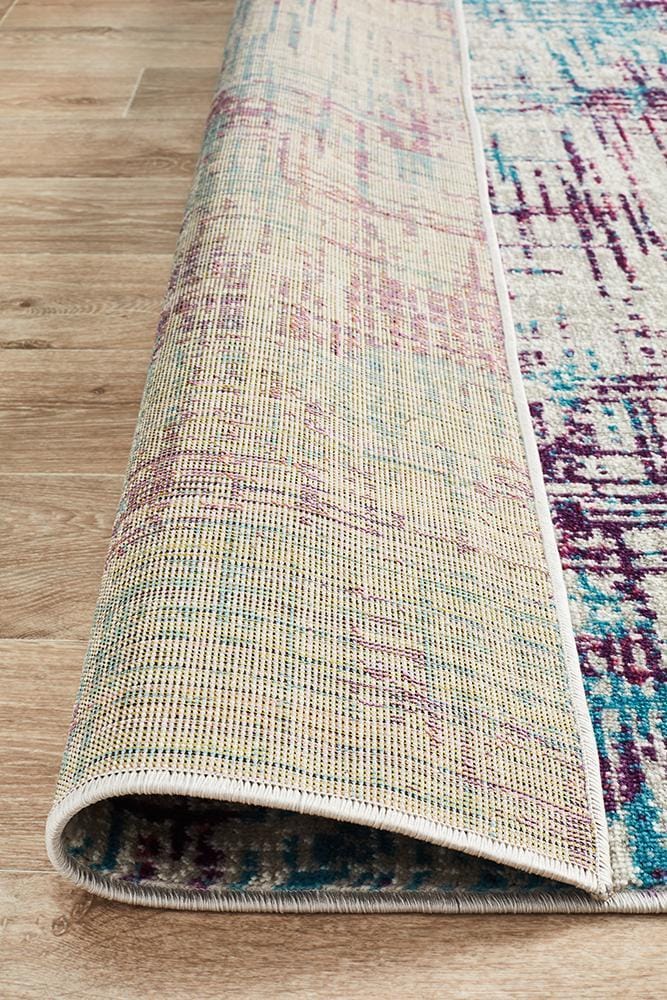 Rug Culture Rugs Skyler Abstract Rug Grey Blue Purple