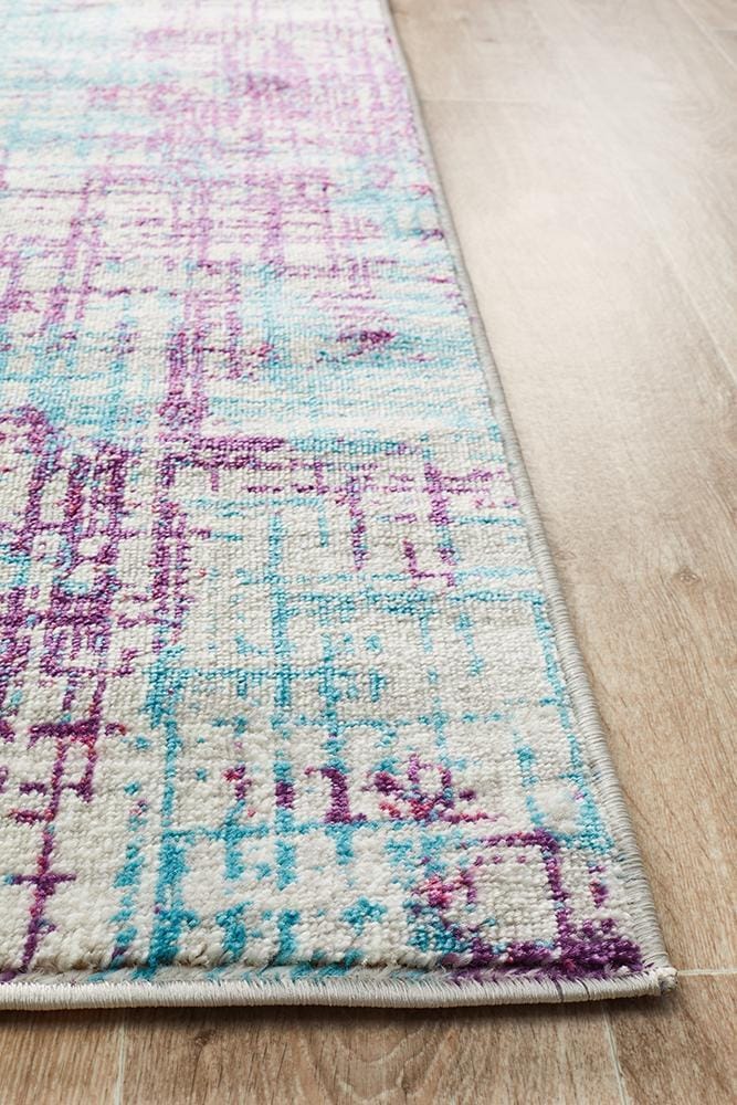 Rug Culture Rugs Skyler Abstract Rug Grey Blue Purple