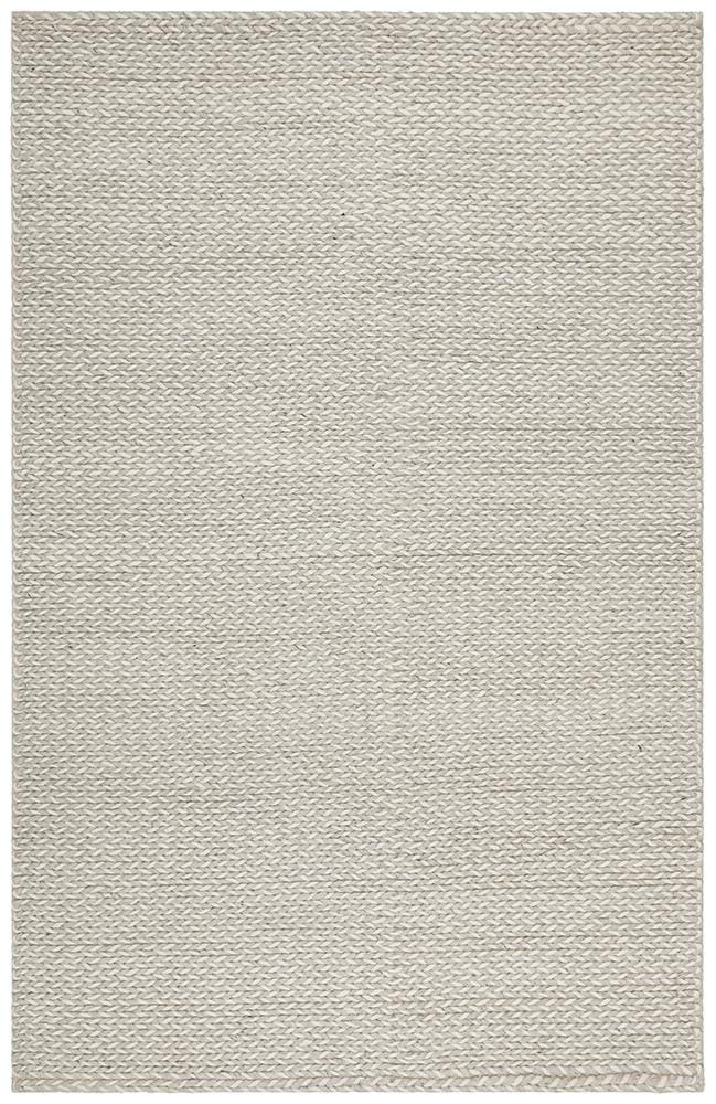 Rug Culture Rugs Studio Helena Woven Wool Rug Grey White