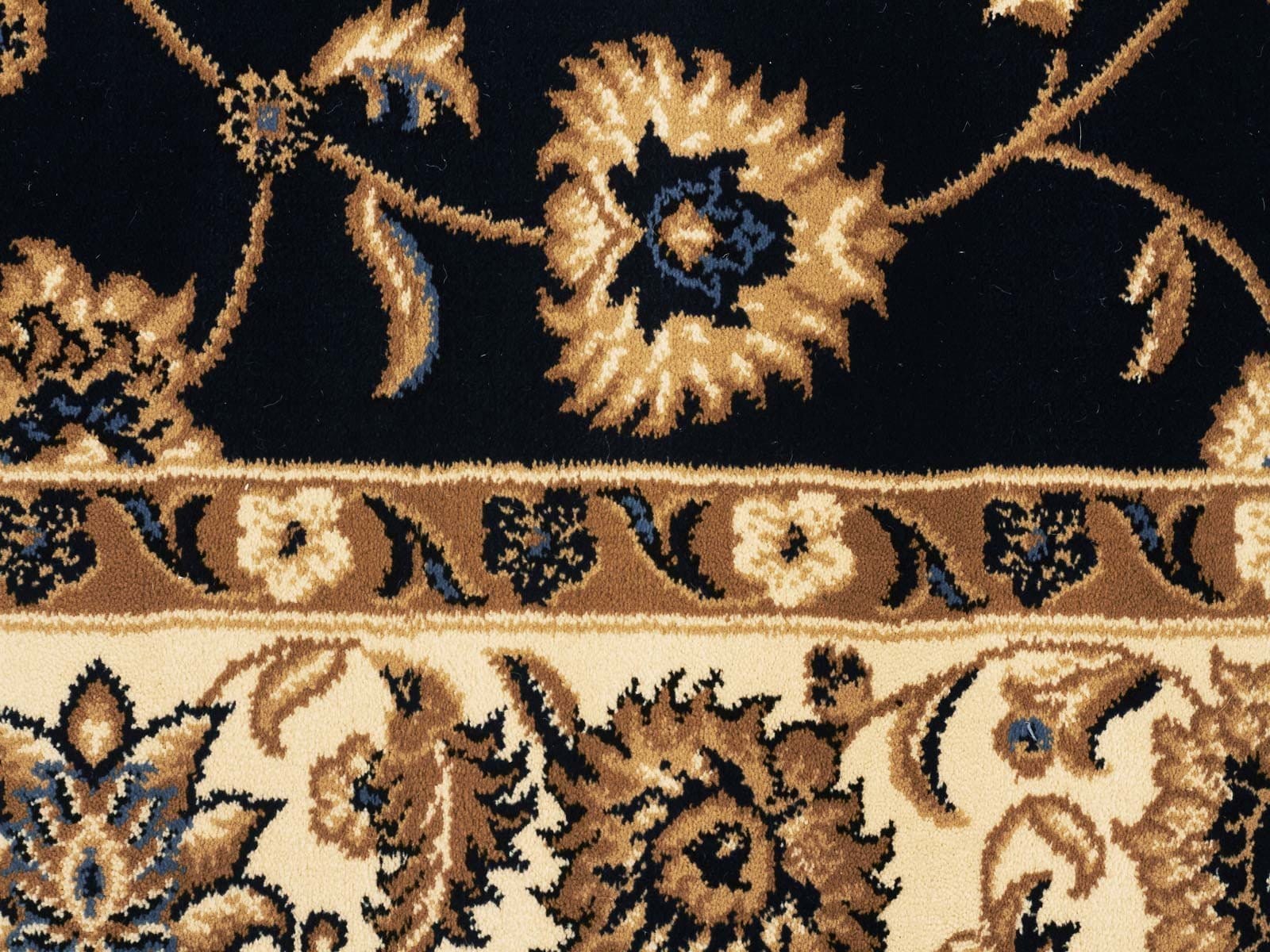 Rug Culture Rugs Sydney Classic Runner Blue with Ivory Border Runner Rug