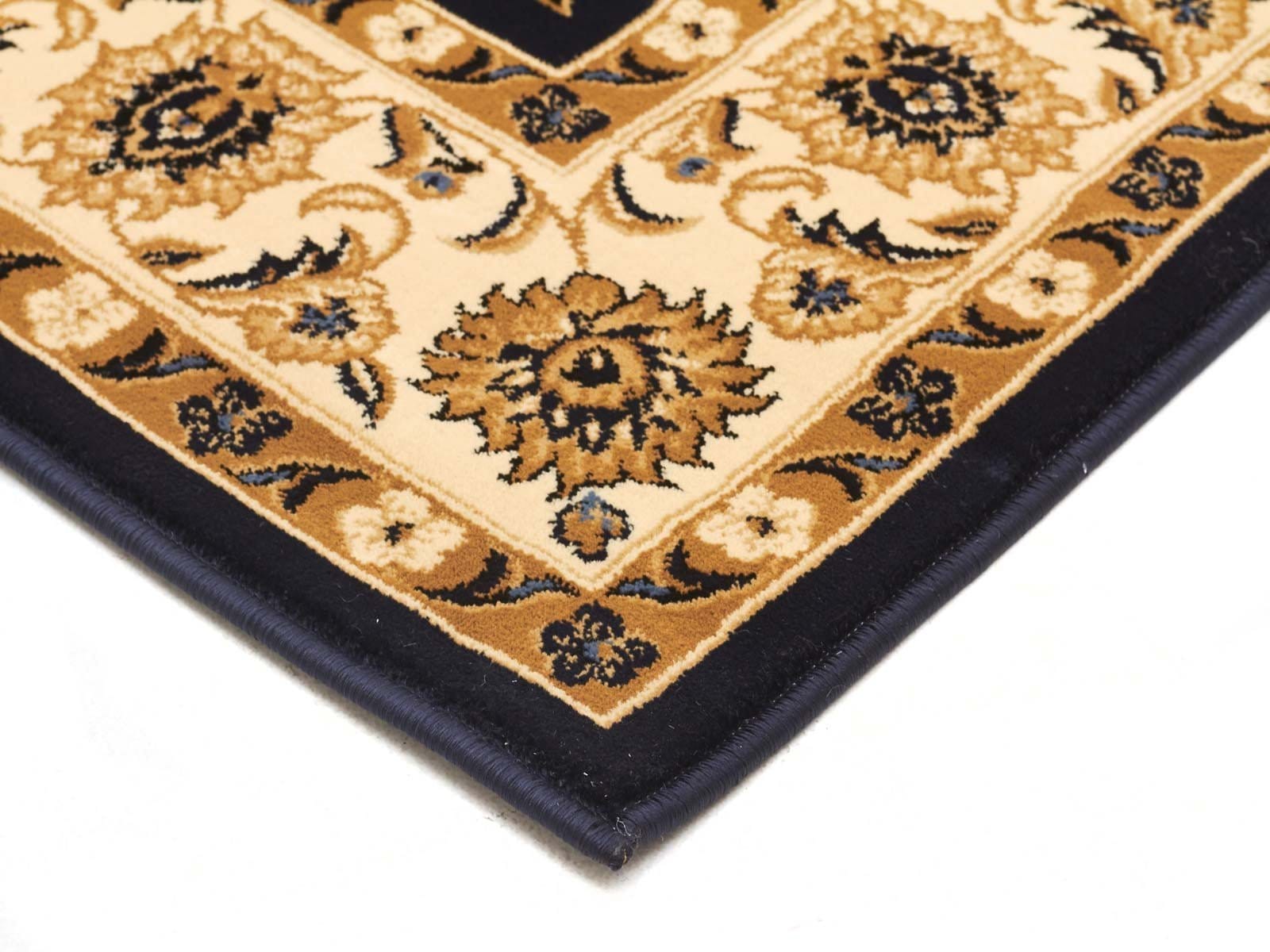 Rug Culture Rugs Sydney Classic Runner Blue with Ivory Border Runner Rug