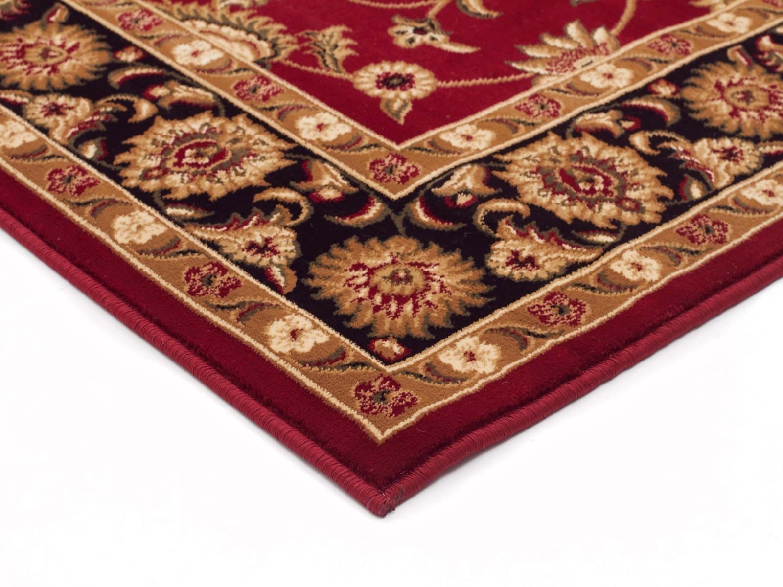 Rug Culture Rugs Sydney Classic Runner Red with Black Border Runner Rug