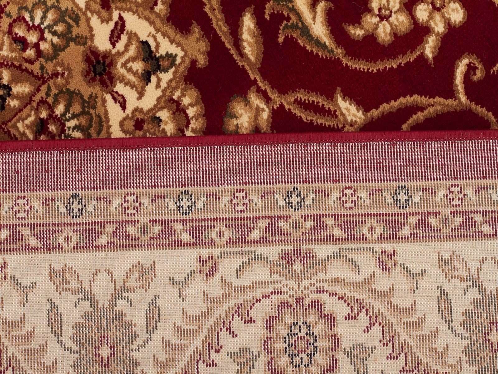 Rug Culture Rugs Sydney Classic Runner Red with Ivory Border Runner Rug