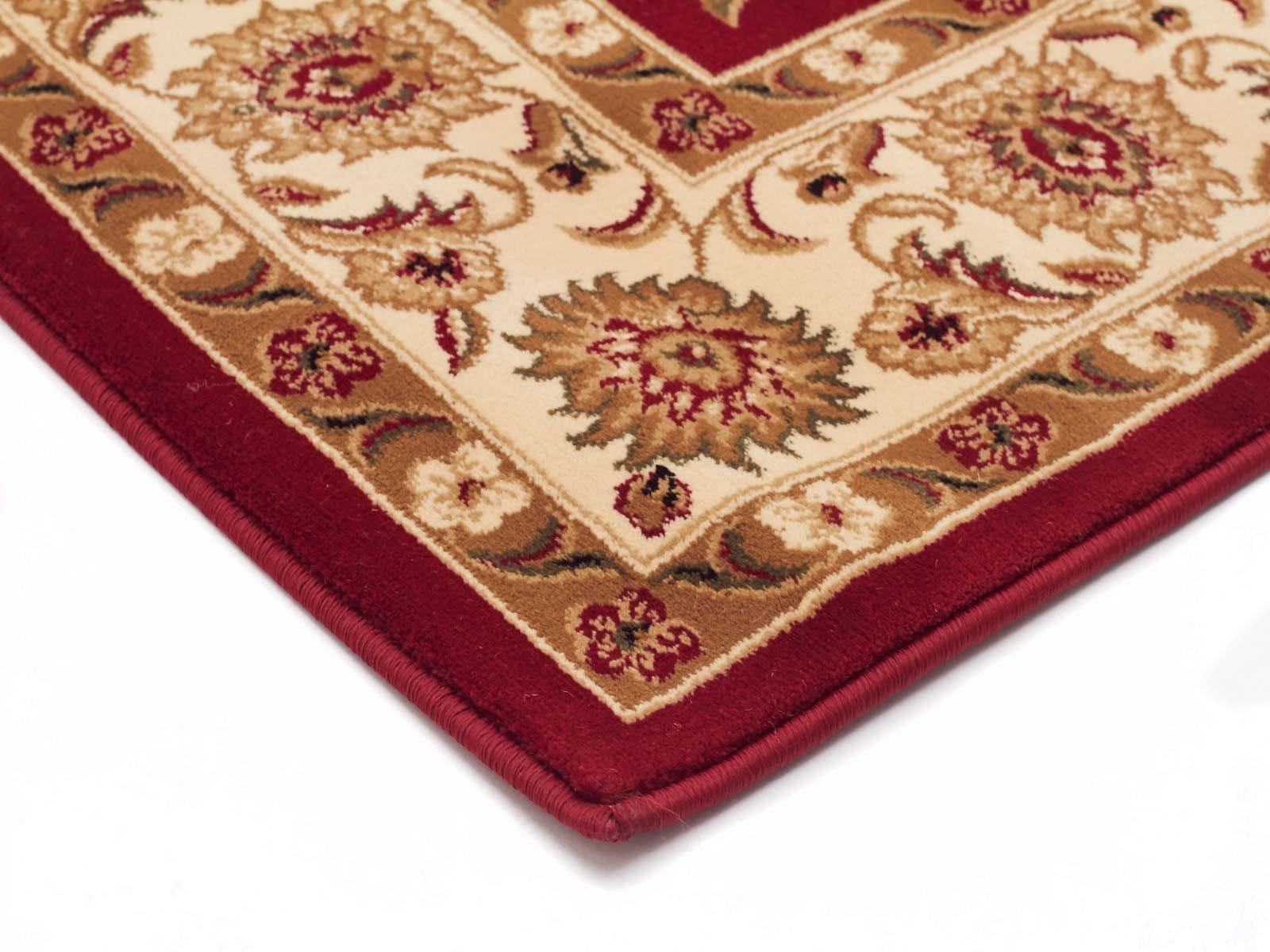 Rug Culture Rugs Sydney Classic Runner Red with Ivory Border Runner Rug