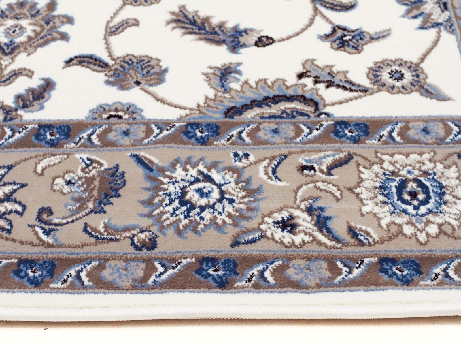 Rug Culture Rugs Sydney Classic Runner White with Beige Border Runner Rug