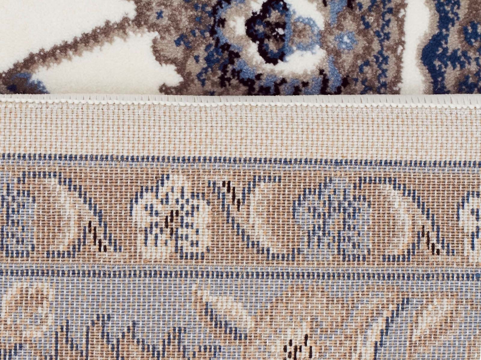 Rug Culture Rugs Sydney Classic Runner White with Blue Border Runner Rug