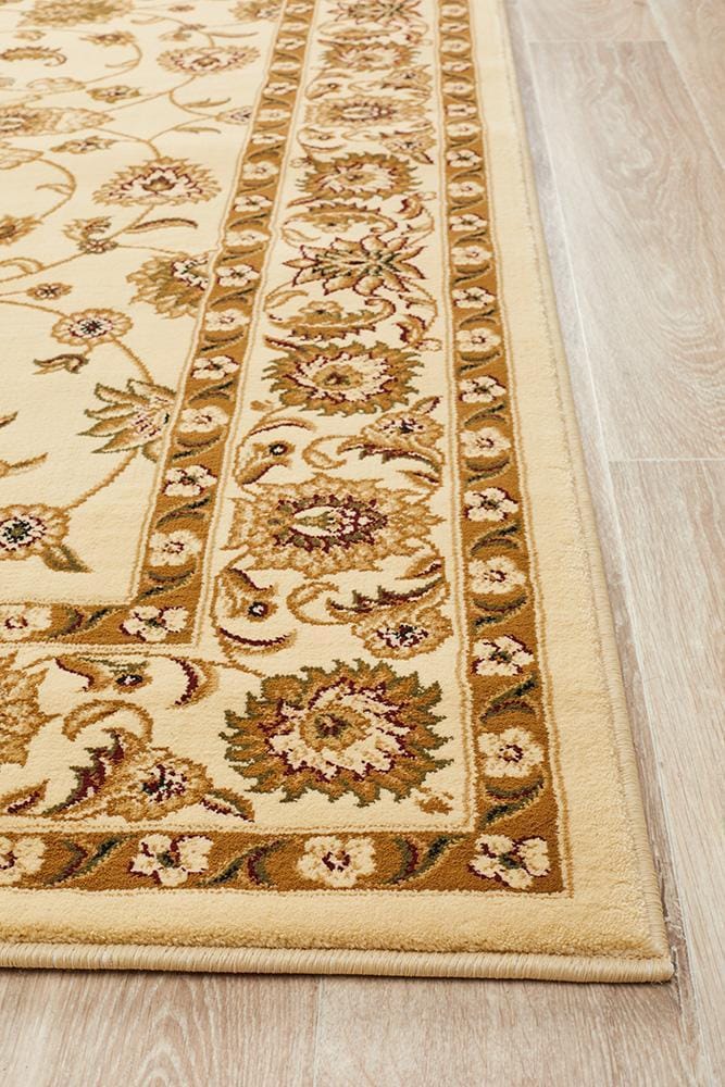 Rug Culture Rugs Sydney Collection Classic Rug Ivory with Ivory Border