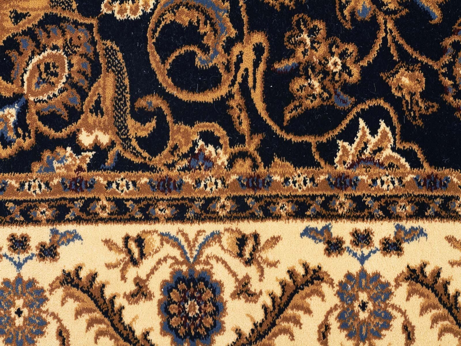 Rug Culture Rugs Sydney Medallion Runner Blue with Ivory Border Runner Rug