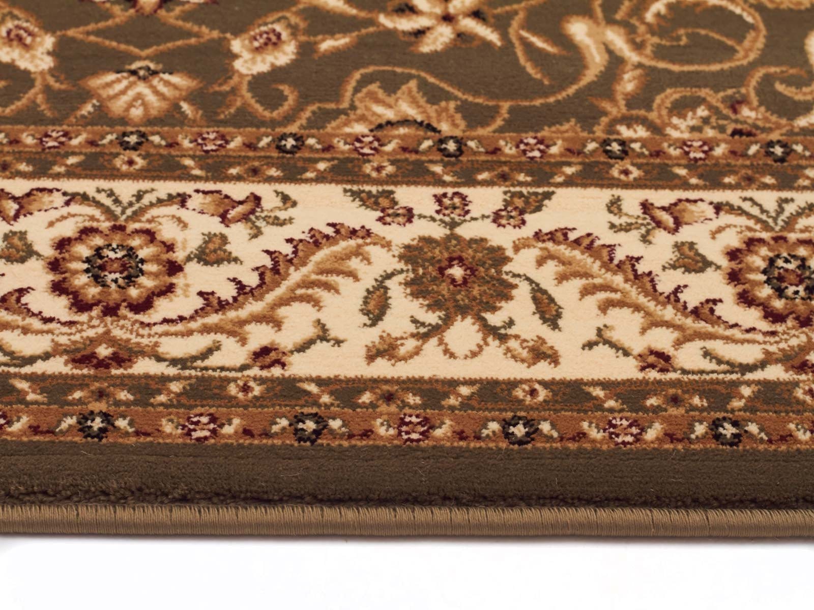 Rug Culture Rugs Sydney Medallion Runner Green with Ivory Border Runner Rug