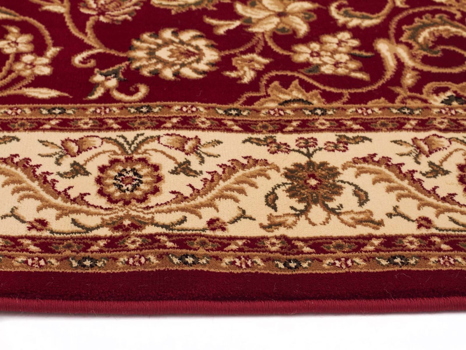 Rug Culture Rugs Sydney Medallion Runner Red with Ivory Border Runner Rug