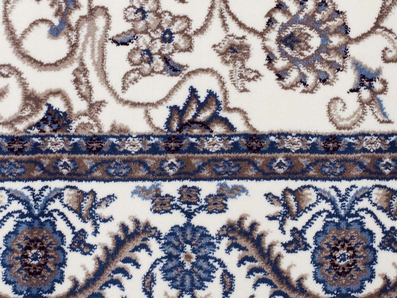 Rug Culture Rugs Sydney Medallion Runner White with White Border Runner Rug