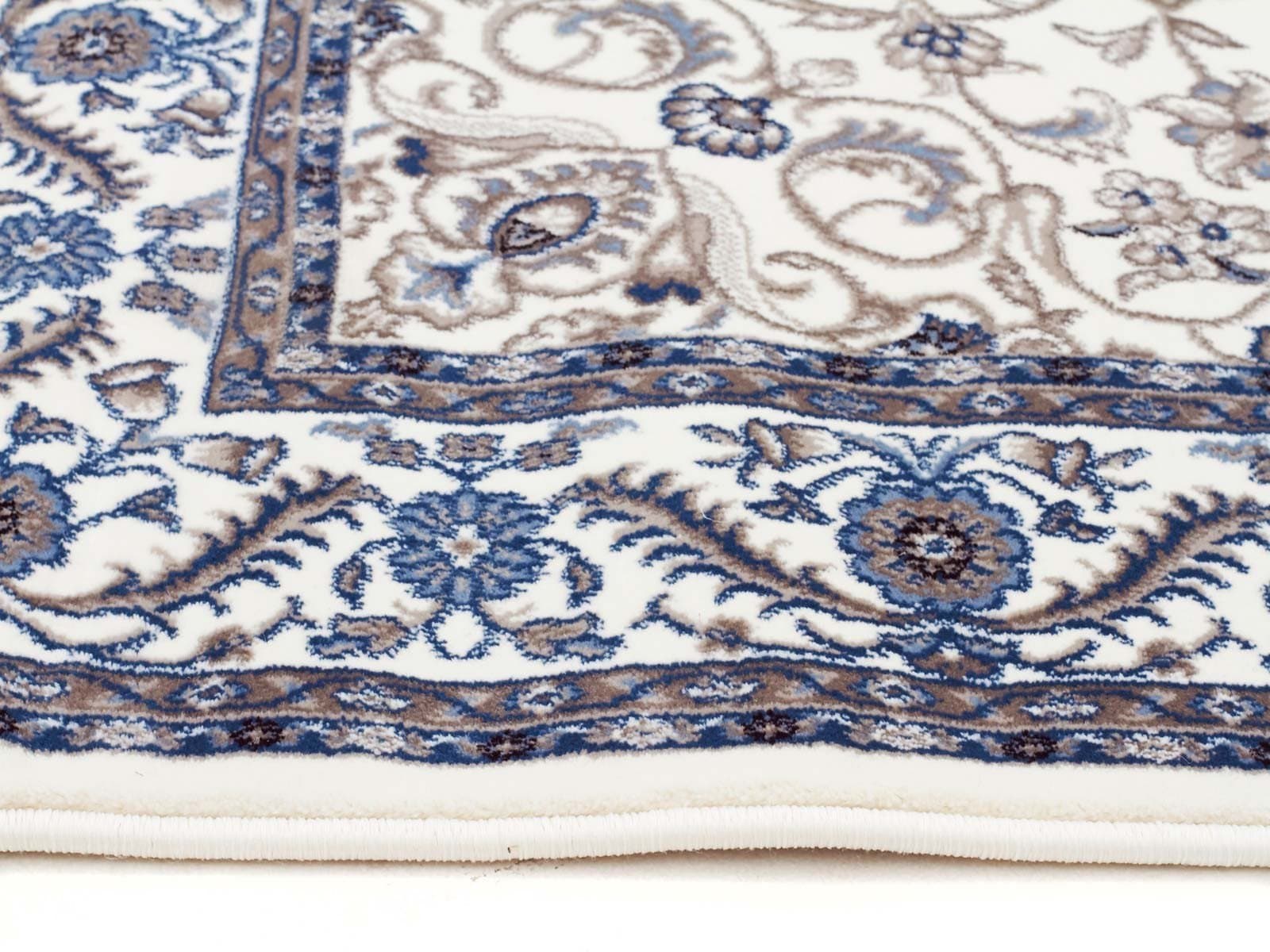 Rug Culture Rugs Sydney Medallion Runner White with White Border Runner Rug