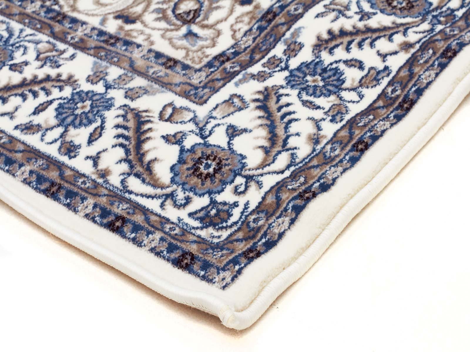 Rug Culture Rugs Sydney Medallion Runner White with White Border Runner Rug