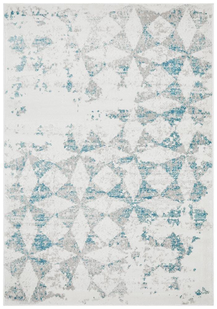 Rug Culture Rugs Vanessa Modern Rug Blue Grey White