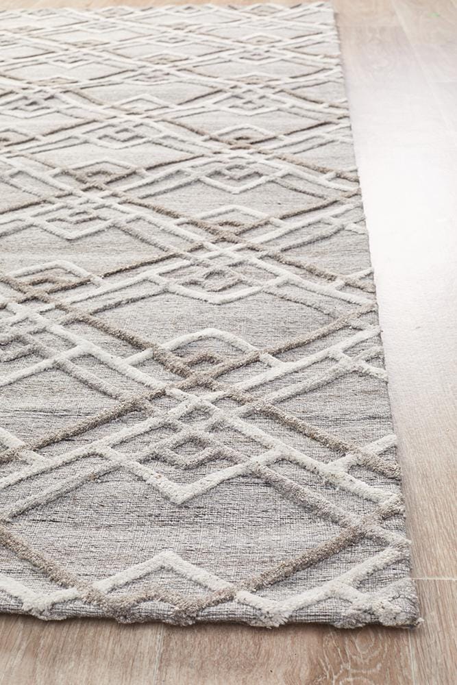 Rug Culture Rugs Visions Winter Silver Stream Modern Rug