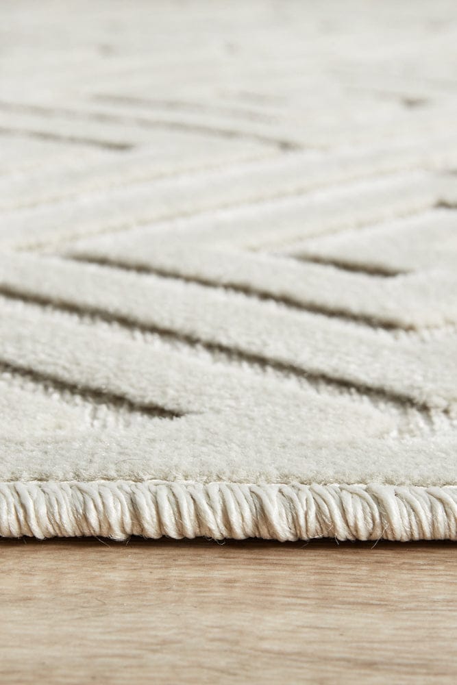 RUG CULTURE Rugs York Alice Natural White Runner Rug
