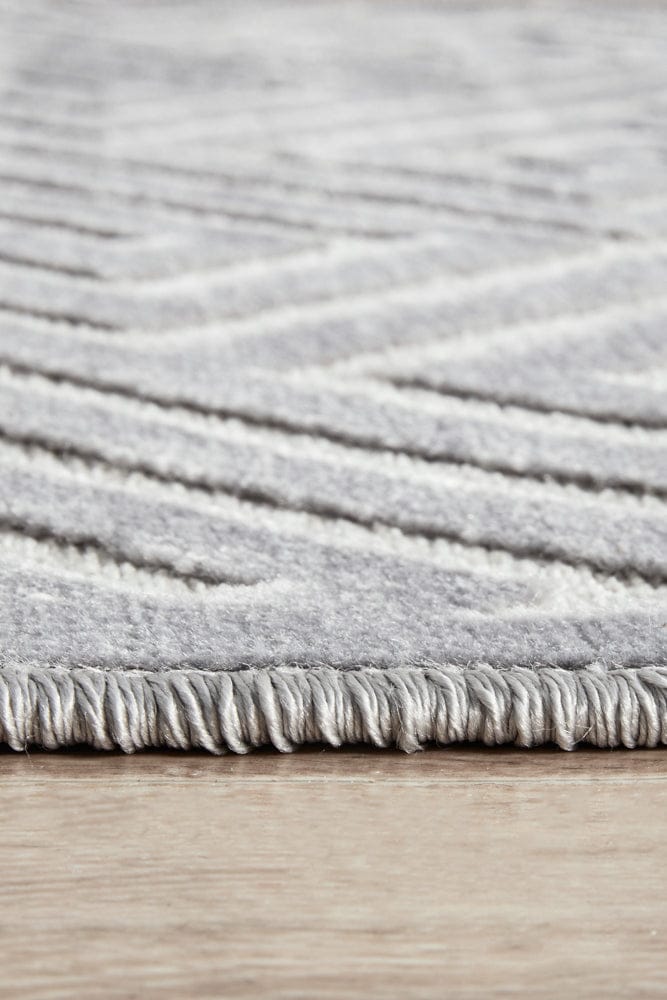 RUG CULTURE Rugs York Alice Silver Runner Rug