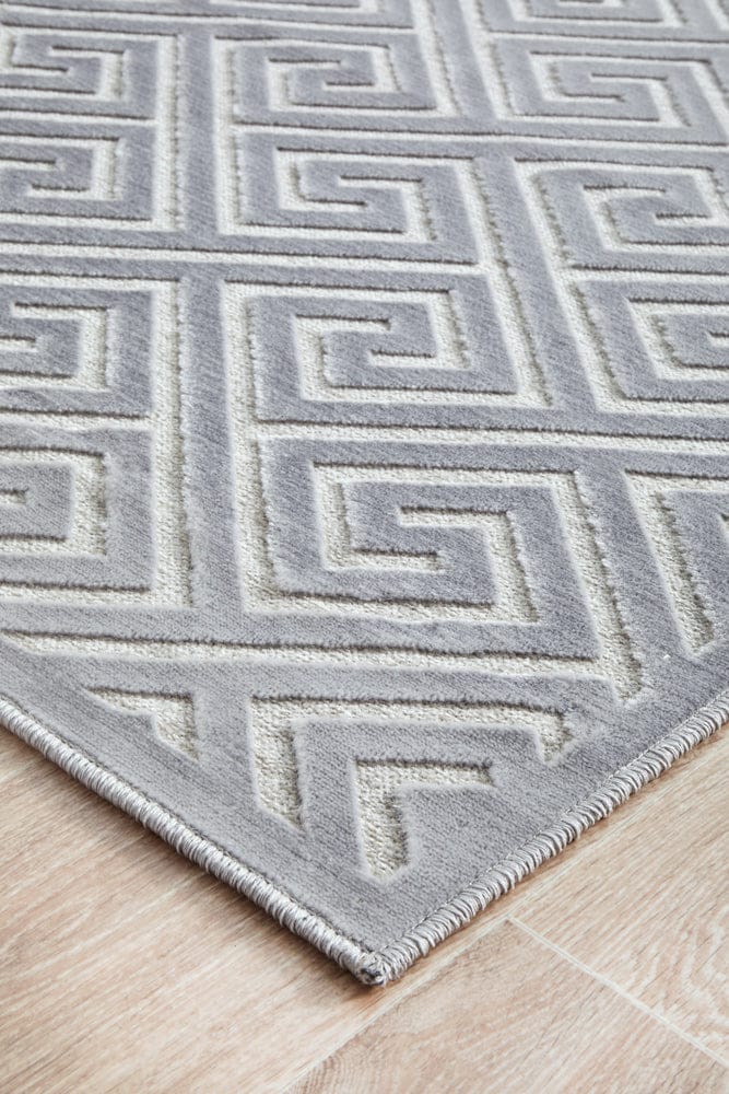 RUG CULTURE Rugs York Alice Silver Runner Rug